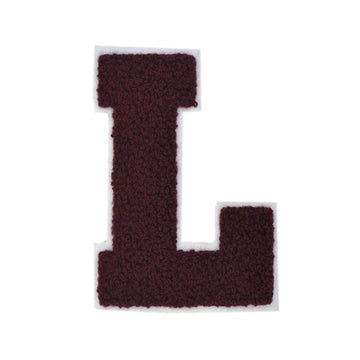 Numbers: 6 Large Burgundy/Beige Varsity Patches, Chenille w/Felt Le –  PatchPartyClub