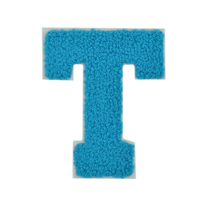 Letter Varsity Alphabets A to Z Turquoise Blue 2.5 Inch
