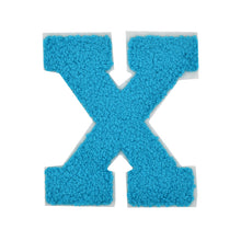 Load image into Gallery viewer, Letter Varsity Alphabets A to Z Turquoise Blue 6 Inch
