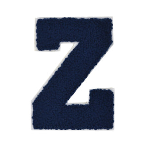 NAVY BLUE Letter Varsity Alphabets A to Z Navy Blue 4 Inch
