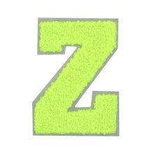 Load image into Gallery viewer, Letter Varsity Alphabets A to Z Neon Lime 2.5 Inch

