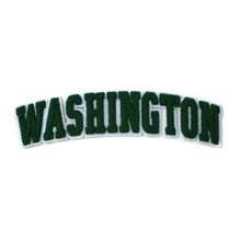 Load image into Gallery viewer, Varsity State Name Washington in Multicolor Chenille Patch
