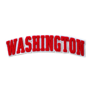 Varsity State Name Washington in Multicolor Chenille Patch