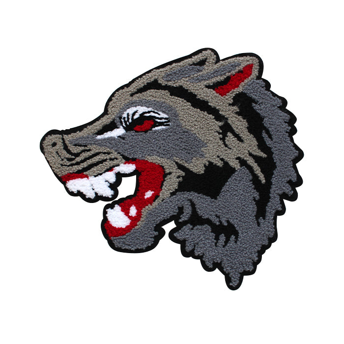 Wolf Face Chenille Patch
