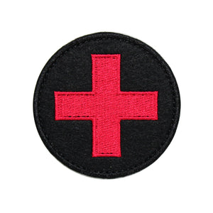 Cross Round Embroidery Patch