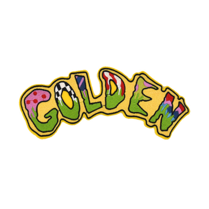 Wording 'GOLDEN' Embroidery Patch