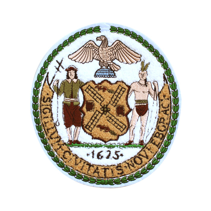 Seal Of New York 1625 Sigillum Civitatis Novi Eboraci Chenille Patch