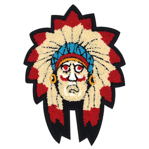 Indian Face Chenille Patch