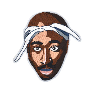 Rapper Tupac Face Embroidery Patch