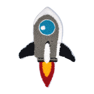 Spaceship Rocket Chenille Patch