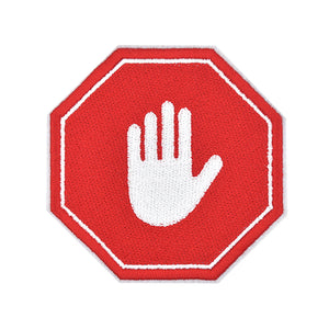 Stop Sign Embroidery Patch